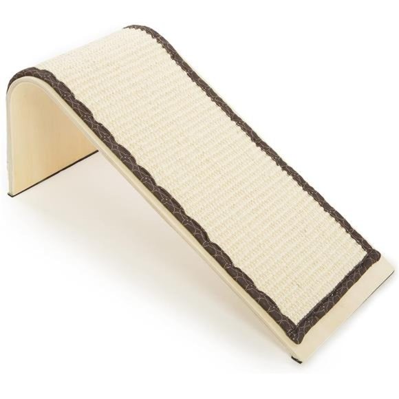Sisal Angle Cat Scratch Ramp, Includes Catnip - Natural, One Size - Picture 3 of 7